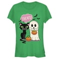 thumbnail image 1 of Junior's Lost Gods Halloween Treat Friends  Graphic Tee Kelly Green 2X Large, 1 of 3