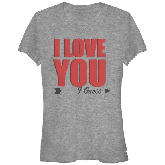 Junior's Lost Gods I Love You I Guess Graphic Tee Athletic Heather Small
