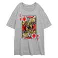 thumbnail image 1 of Junior's Lost Gods Jack of Diamonds Distressed  Graphic T-Shirt, 1 of 2