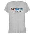 thumbnail image 1 of Junior's Lost Gods Kindness Butterflies  Graphic Tee Athletic Heather Large, 1 of 3