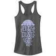 thumbnail image 1 of Junior's Lost Gods Let's Just Go Jellyfish Racerback Tank Top Charcoal Large, 1 of 3