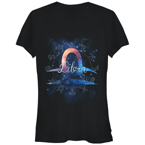 Junior's Lost Gods Libra  Graphic Tee Black Large