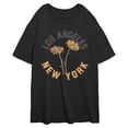 thumbnail image 1 of Junior's Lost Gods Los Angeles New York Daisies Graphic Oversized T-Shirt, 1 of 2