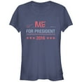 thumbnail image 1 of Junior's Lost Gods Me for President  Graphic Tee Navy Blue Small, 1 of 2
