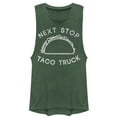 thumbnail image 1 of Junior's Lost Gods Next Stop Taco Truck Distressed  Festival Muscle Graphic T-Shirt, 1 of 3