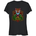 thumbnail image 1 of Junior's Lost Gods Owl Heart Lock  Graphic Tee Black 2X Large, 1 of 2