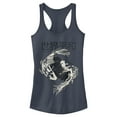 thumbnail image 1 of Junior's Lost Gods Peaceful Koi Fish  Racerback Tank Top Indigo X Small, 1 of 4