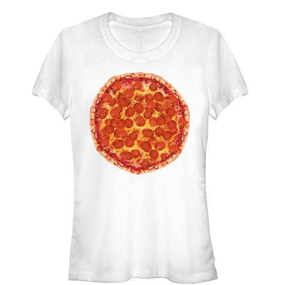 Junior's Lost Gods Pizza is Everything Graphic Tee White Medium