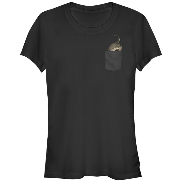 Kitty cat pocket t shirt hotsell