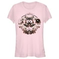 thumbnail image 1 of Junior's Lost Gods Positive Energy Moths Graphic Tee Light Pink Large, 1 of 3