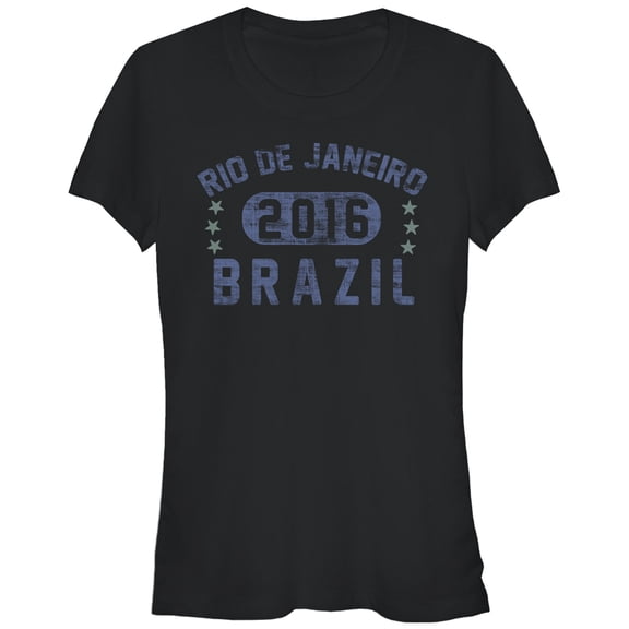 Junior's Lost Gods Rio De Janeiro Brazil 2016 Graphic Tee Black Small