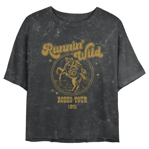 Junior's Lost Gods Runnin' Wild Rodeo Tour Graphic Tee Black 2X Large
