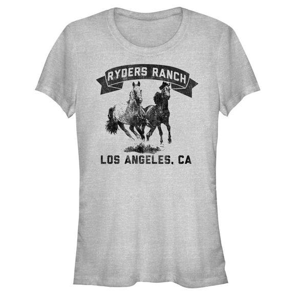 Junior's Lost Gods Ryders Ranch Graphic Tee Athletic Heather Small
