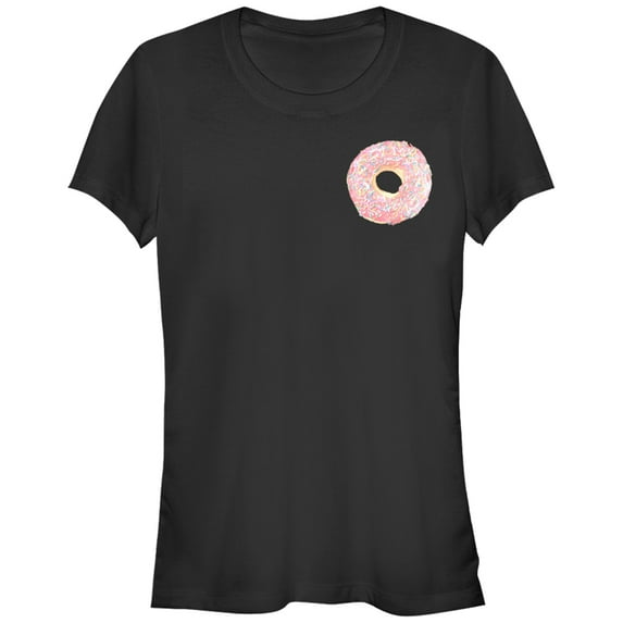 Junior's Lost Gods Sprinkle Doughnut Graphic Tee Black Medium
