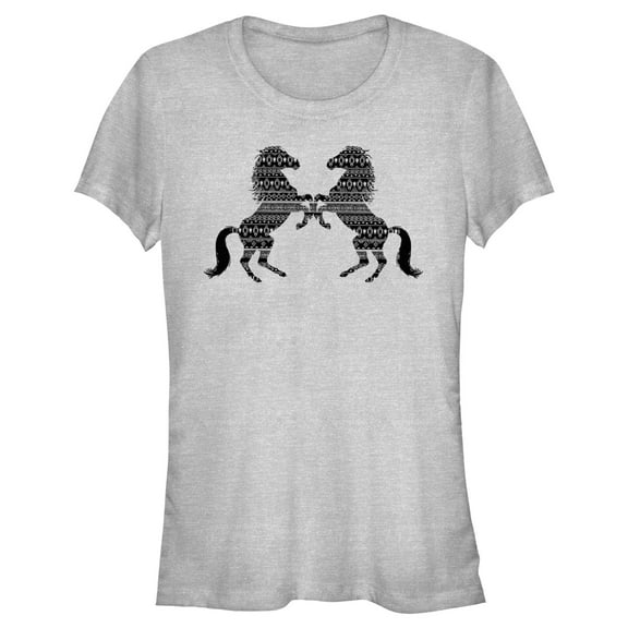 Junior's Lost Gods Southwestern Horse Silhouettes T-Shirt