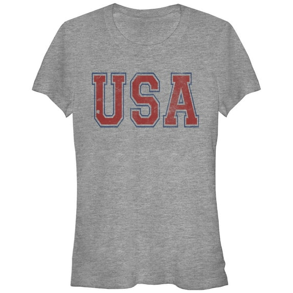Junior's Lost Gods USA Graphic Tee Athletic Heather 2X Large