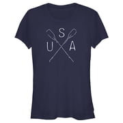 Juniors Lost Gods USA Rowing Paddle Cross Graphic T-Shirt