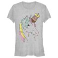 thumbnail image 1 of Junior's Lost Gods Unicorn Doughnuts Graphic Tee Athletic Heather Small, 1 of 3