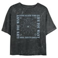 thumbnail image 1 of Junior's Lost Gods Visualize the Life You Want Graphic Crop T-Shirt Black X Large, 1 of 4