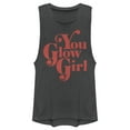 thumbnail image 1 of Junior's Lost Gods You Glow Girl  Festival Muscle Graphic Tee Charcoal Medium, 1 of 4