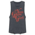 thumbnail image 1 of Junior's Lost Gods You Glow Girl  Festival Muscle Graphic Tee Denim Blue Heather Medium, 1 of 4
