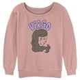 thumbnail image 1 of Junior's Lost Gods Zodiac Virgo Art Symbol  Sweatshirt Desert Pink Large, 1 of 3