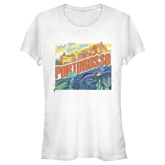 Junior's Luca Portorosso Wish You Were Here Graphic Tee White Small