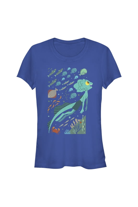 Junior's Luca Under the Sea Adventure Graphic Tee Royal Blue Medium