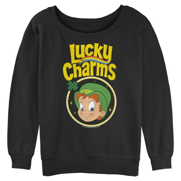 Junior's Lucky Charms St. Patrick's Day Leprechaun Logo  Sweatshirt