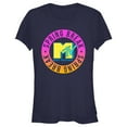 thumbnail image 1 of Junior's MTV Spring Break Circle  Graphic Tee Navy Blue Small, 1 of 3