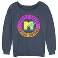 thumbnail image 1 of Junior's MTV Spring Break Circle  Sweatshirt Blue Heather 2X Large, 1 of 4