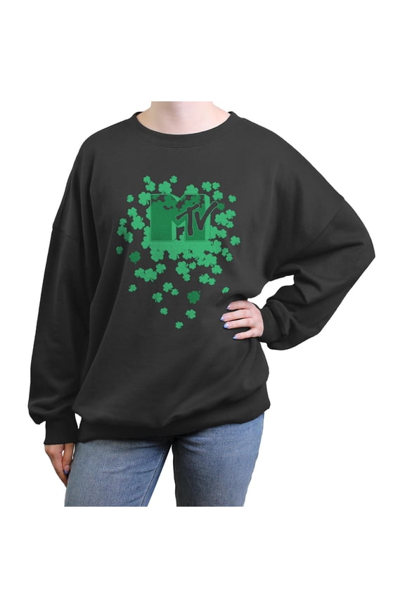 Junior's MTV St. Patrick's Day Logo  Sweatshirt