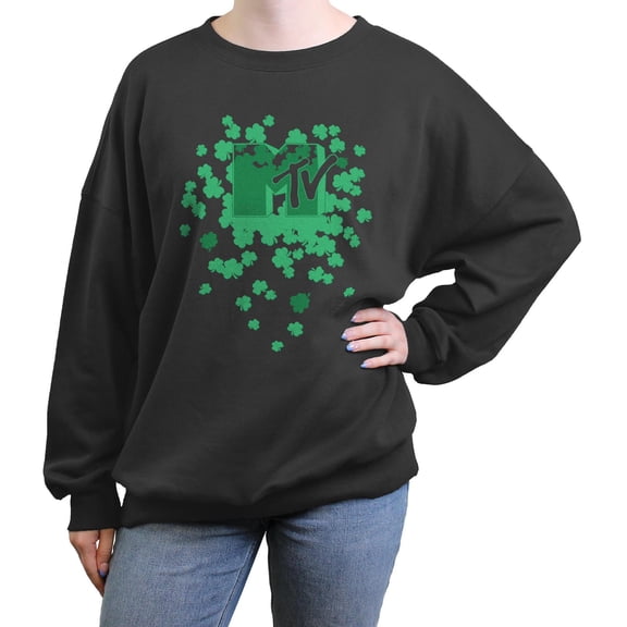 Junior's MTV St. Patrick's Day Logo Sweatshirt