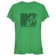 thumbnail image 1 of Junior's MTV St. Patrick's Day Shamrock Fill Logo Graphic Tee Kelly Green 2X Large, 1 of 3