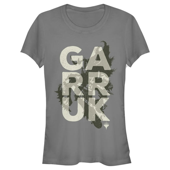 Junior's Magic: The Gathering Garruk Wildspeaker Name Graphic Tee Charcoal Large