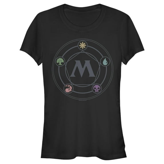 Junior's Magic: The Gathering Mana Star Graphic Tee Black Medium