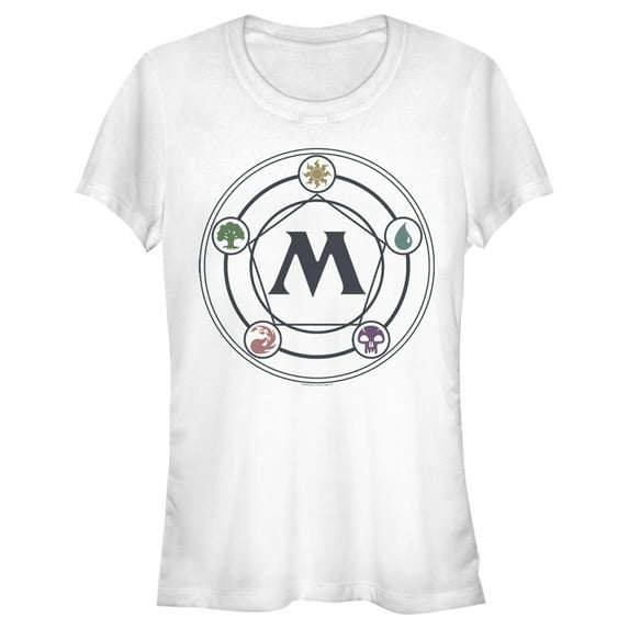 Junior's Magic: The Gathering Mana Star Graphic Tee White 2X Large