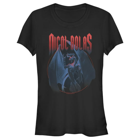 Junior's Magic: The Gathering Nicol Bolas Elder Dragon Graphic Tee Black Medium