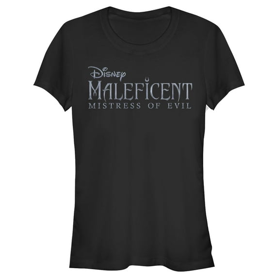 Junior's Maleficent: Mistress of All Evil Basic Movie Logo Graphic Tee Black X Large