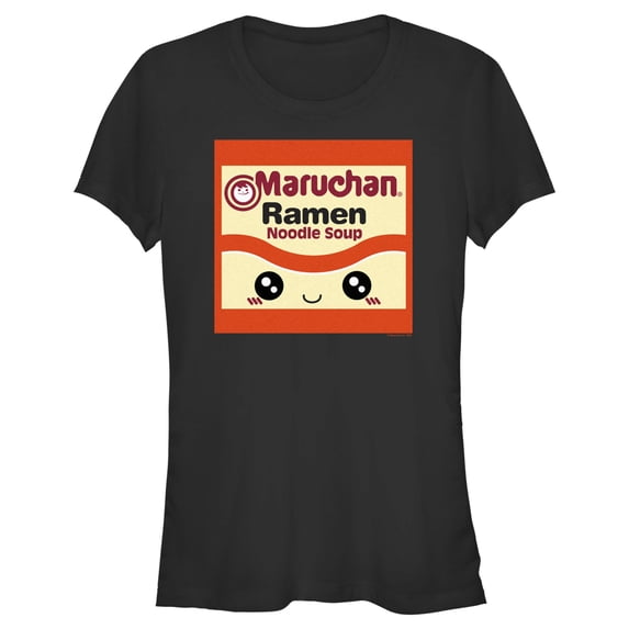Junior's Maruchan Cartoon Ramen Packet Graphic Tee Black 2X Large
