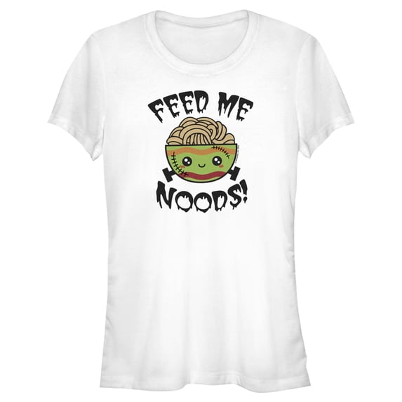 Junior's Maruchan Feed Me Noods Graphic Tee White Large