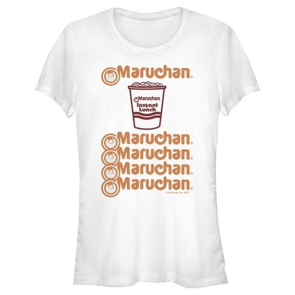Junior's Maruchan Instant Lunch Logo Stack  Graphic Tee White X Large