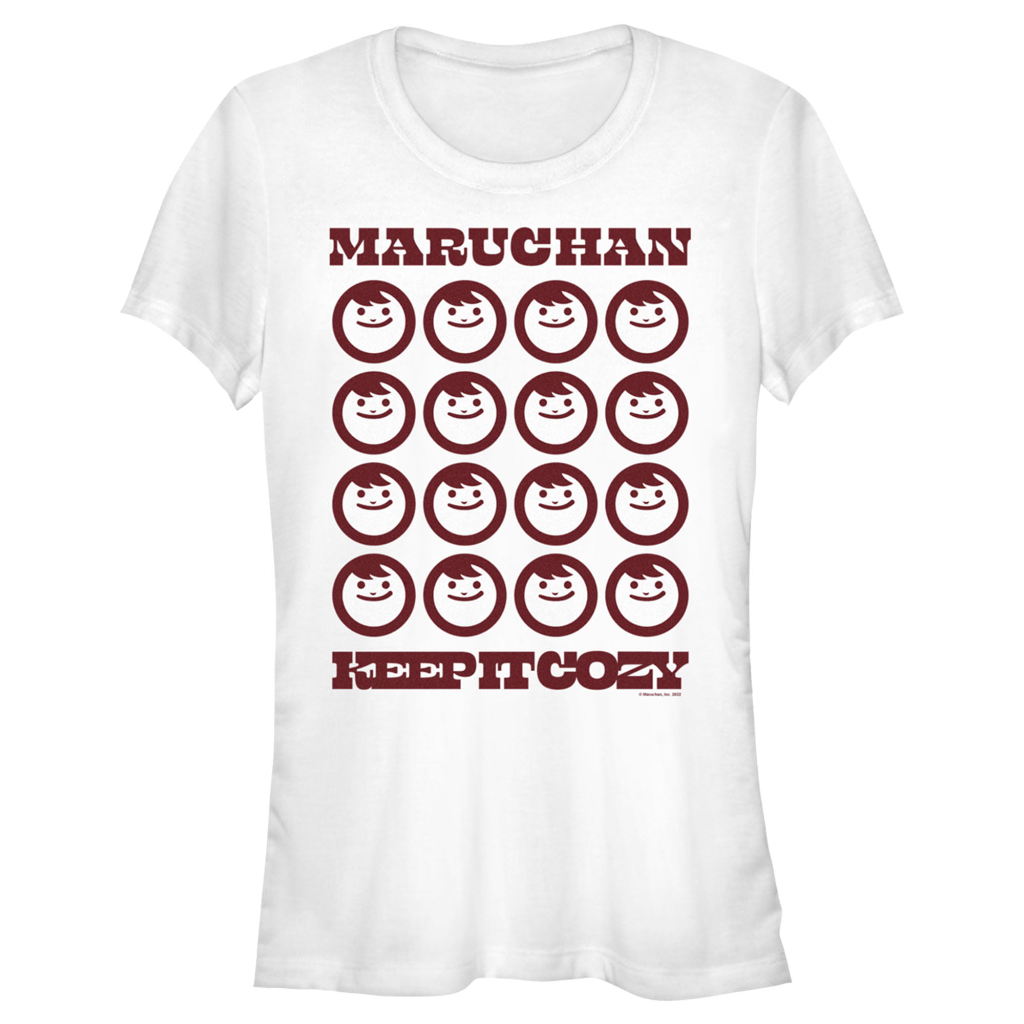 Maruchan Women's Mascot Logo T-Shirt White