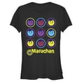 thumbnail image 1 of Junior's Maruchan Neon Mascot Stack  Graphic Tee Black Small, 1 of 3