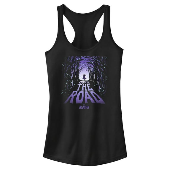 Junior's Marvel: Agatha All Along Down The Road Racerback Tank Top