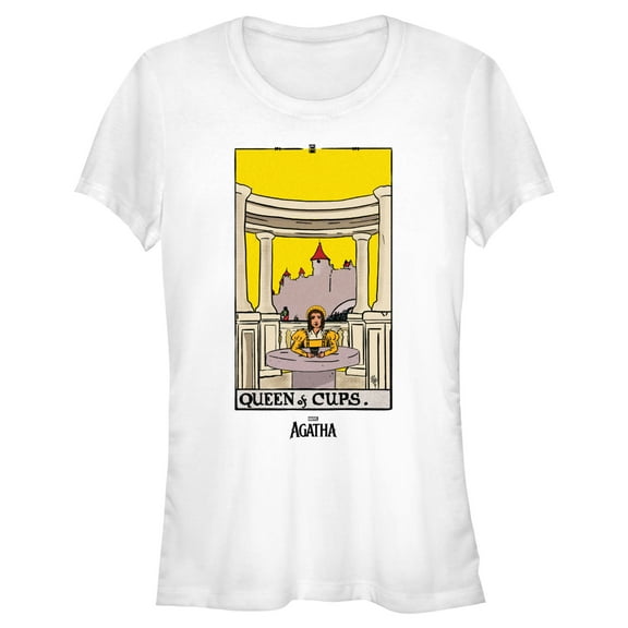 Junior's Marvel: Agatha All Along Queen Of Cups Card  Graphic T-Shirt