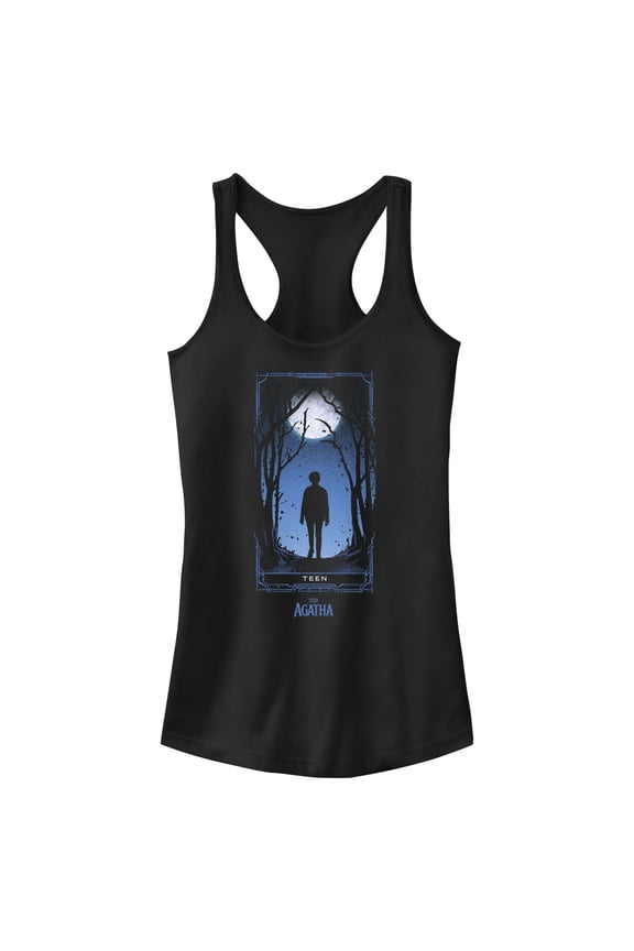 Junior's Marvel: Agatha All Along Teen Card Racerback Tank Top