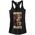 thumbnail image 1 of Junior's Marvel Avengers: Avengers: Infinity War Gauntlet Power  Racerback Tank Top Black 2X Large, 1 of 4
