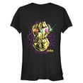 thumbnail image 1 of Junior's Marvel Avengers: Avengers: Infinity War Gauntlet Sparkle Graphic Tee Black 2X Large, 1 of 2