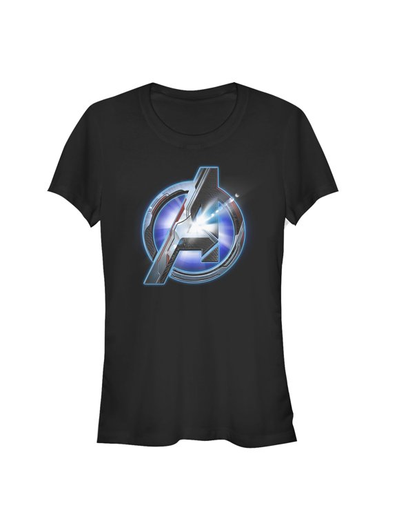 Junior's Marvel Avengers: Endgame Arc Reactor Logo Graphic Tee Black Medium